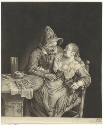 Liebespaar von Cornelis Dusart