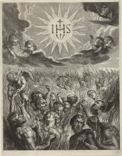 Menschen im Fegefeuer von Cornelis Galle (I)