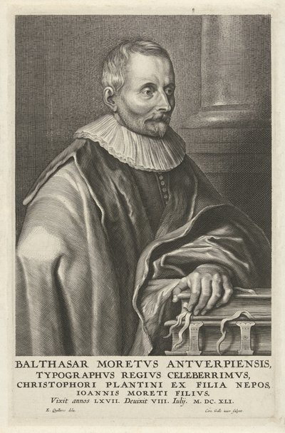 Porträt von Balthasar Moretus von Cornelis Galle (II)