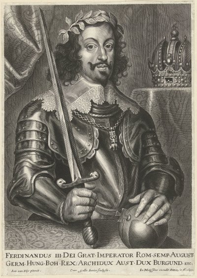 Porträt von Kaiser Ferdinand III von Cornelis Galle (II)