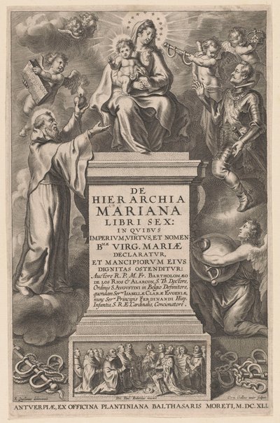 Thronende Maria mit Kind von Cornelis Galle (II)