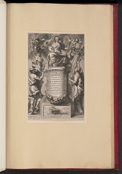Titelseite für Liutprand, Opera von Cornelis Galle II after Erasmus Quellinus II after Sir Peter Paul Rubens