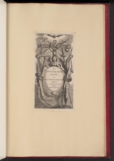 Titelblatt für SS. Apostolorvm Icones von Cornelis Galle I after Sir Peter Paul Rubens