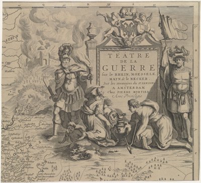 Karte der Region Solms zwischen Marburg und Frankfurt am Main in Deutschland (Blatt rechts oben) von Cornelis Huyberts