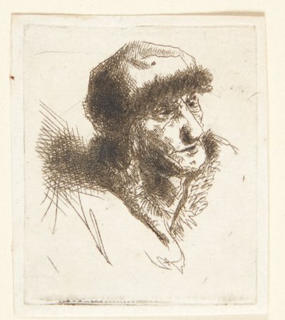 Alte Frau mit Pelzmütze von Cornelis Pietersz Bega