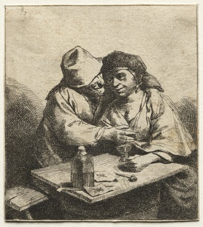 Das verliebte Paar, Mitte 1600er von Cornelis Pietersz Bega
