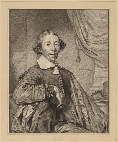 Porträt eines sitzenden Mannes von Cornelis Ploos van Amstel
