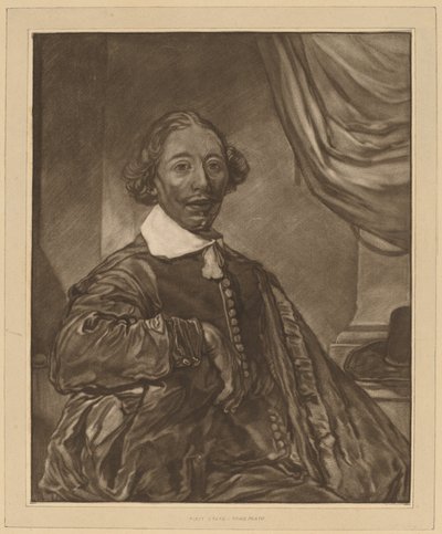 Porträt eines sitzenden Mannes von Cornelis Ploos van Amstel