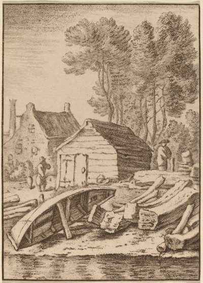 Werft von Cornelis Ploos van Amstel after Herman Saftleven