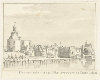 Die Drommedaris und Blauwepoort in Enkhuizen von Cornelis Pronk