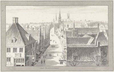 Die Hoogstraat in Rotterdam von Cornelis Pronk