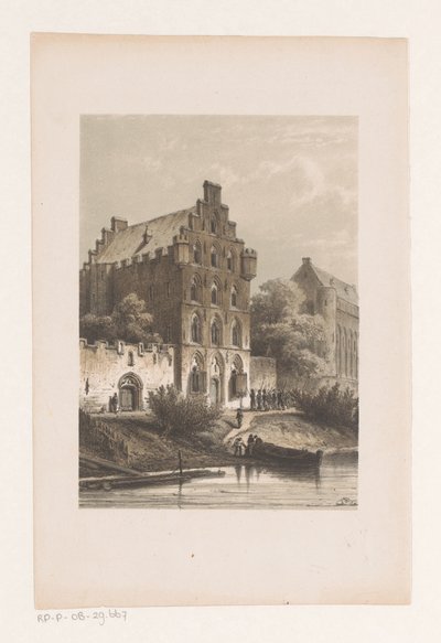 Häuser am Wasser von Cornelis Springer
