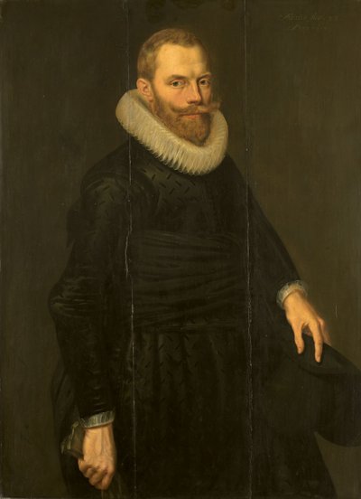 Porträt von Dirck Hasselaer von Cornelis Van der Voort