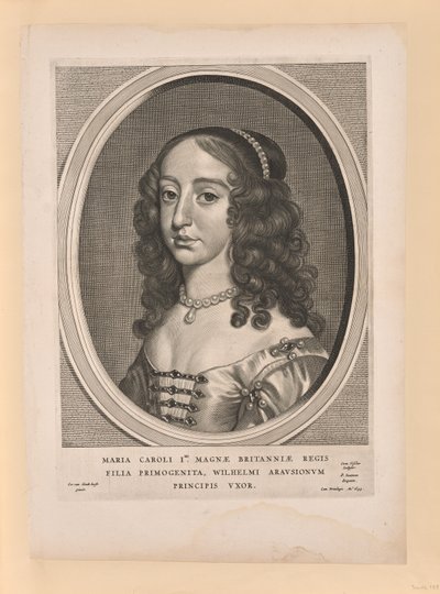 Mary Stuart, Frau von Wilhelm II, aus Neun Porträts von Cornelis Visscher