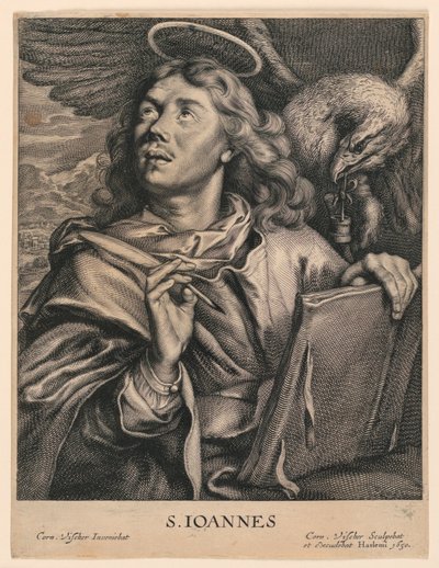 St. Johannes der Evangelist (S. Ioannes) von Cornelis Visscher