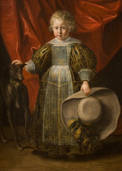 Porträt eines Jungen mit einem Hund von Cornelis de Vos