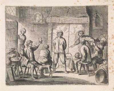 Bauern in einer Herberge von Cornelis de Wael