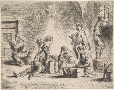 Gefangene im Kerker von Cornelis de Wael