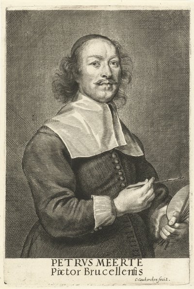 Porträt des Malers Petrus Meerte von Cornelis van Caukercken