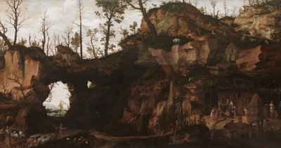 Landschaft mit dem Anbruch der Zivilisation von Cornelis van Dalem