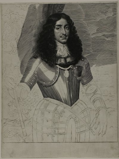 Karl II., König von England von Cornelis van Dalen II