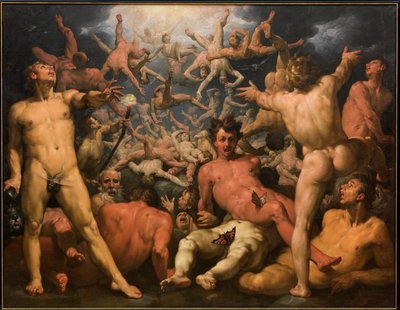 Der Fall der Titanen von Cornelis van Haarlem