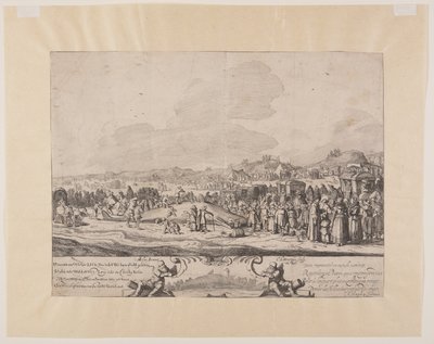 Der gestrandete Pottwal zwischen Noordwijk und Zandvoort von Cornelis van Kittensteyn