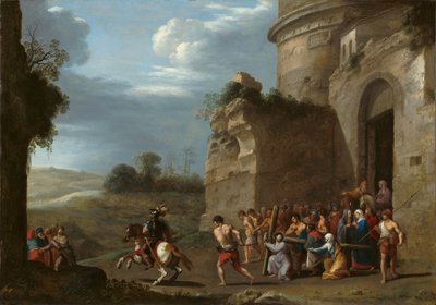 Christus trägt das Kreuz von Cornelis van Poelenburch