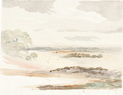 Weitläufige Ansicht in Shropshire von Cornelius Varley
