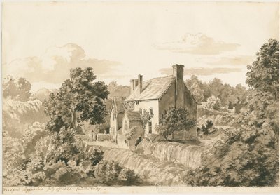 Woodford - Cottages von Cornelius Varley