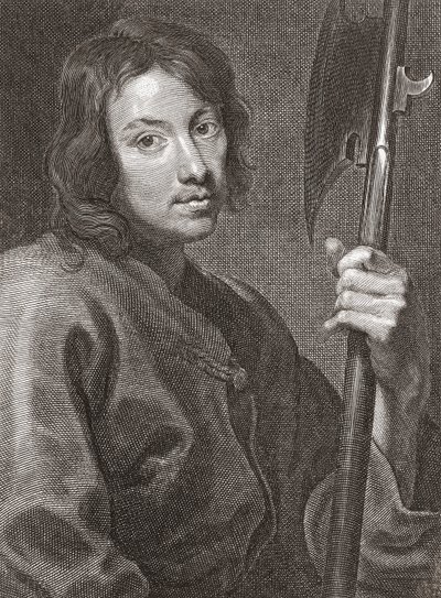 Heiliger Matthäus oder Matthäus der Apostel. Porträt. von Cornelius van Caukercken