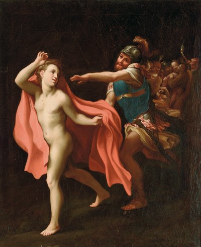 Der Verrat Christi, mit einem Soldaten, der Markus den Evangelisten verfolgt von Correggio