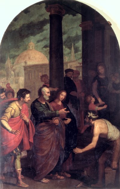 St. Peter und St. Johannes heilen einen Krüppel von Cosimo Gamberucci or Gambaruccio