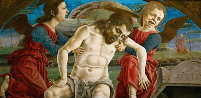 Der Leib Christi, umgeben von Engeln von Cosimo Tura