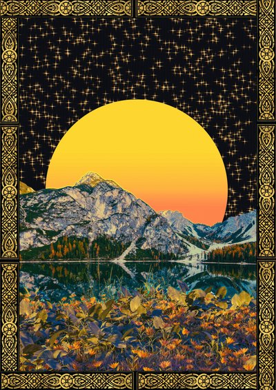 Goldene Sonne Bergsee von CosmoZach