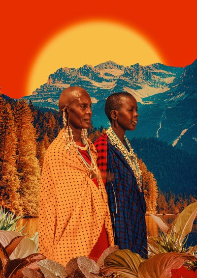 Maasai Frauen Berge von CosmoZach