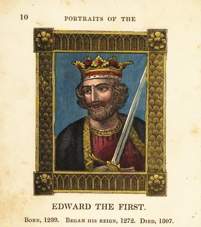 Porträt von König Eduard I., König von England, geboren 1239, begann seine Herrschaft 1272 und starb 1307 von Cosmo Armstrong