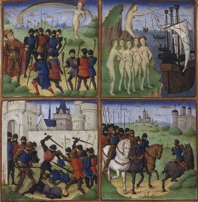 Illustration für das Epos Die Aeneis von Virgil, 1450-1499 von Coëtivy Master