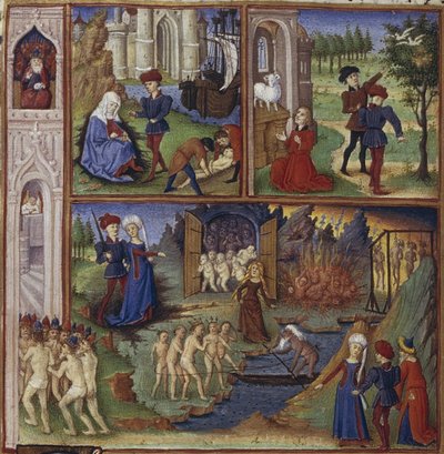 Illustration für das Epos Die Aeneis von Vergil, 1450-1499 von Coëtivy Master