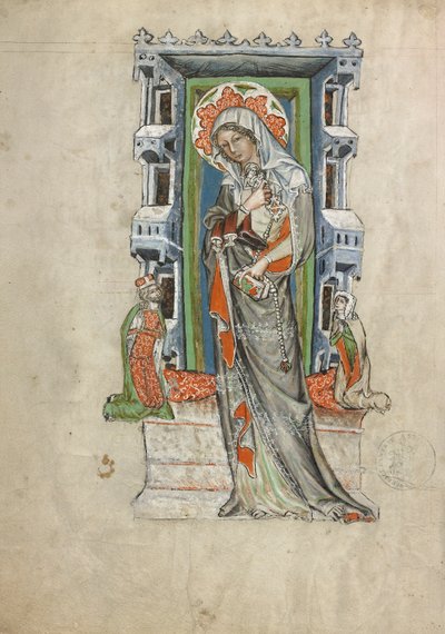 Heilige Hedwig von Schlesien mit Herzog Ludwig I. von Liegnitz und Brieg und Herzogin Agnes von Court workshop of Duke Ludwig I of Liegnitz and Brieg