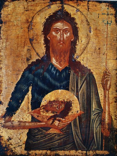 Ikone des Heiligen Johannes des Vorläufers von Cretan School