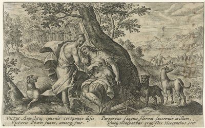 Apollo und Hyacinthus (Metamorphosen von Ovid) von Crispijn van de Passe (I)