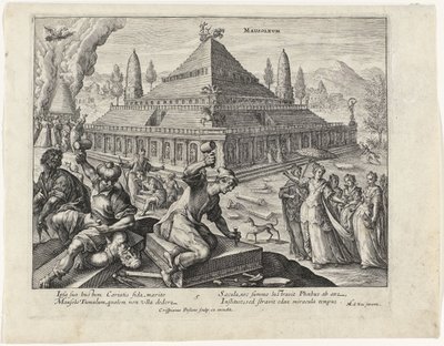 Mausoleum von Halikarnassos Die sieben Weltwunder (Serientitel) von Crispijn van de Passe (I)