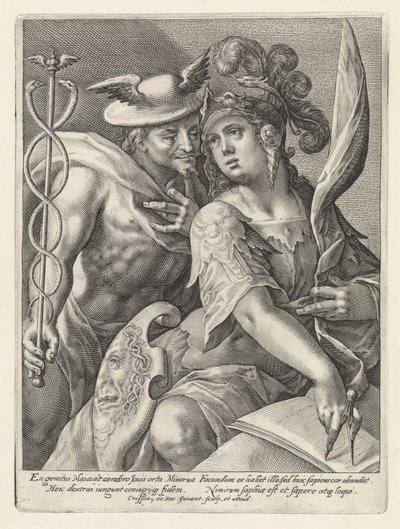 Merkur und Minerva von Crispijn van de Passe (I)