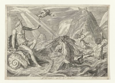 Neptun mit den Tritonen von Crispijn van de Passe (II) (attributed to)