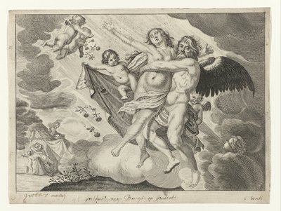 Boreas entführt Oreithyia von Crispijn van de Passe (II) (possibly)