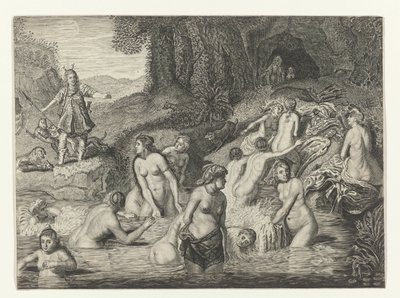 Diana verwandelt Actaeon in einen Hirsch von Crispijn van de Passe (II)