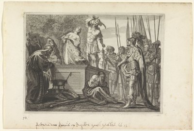Opfer von Polyxena (Metamorphosen von Ovidius) von Crispijn van de Passe (II)