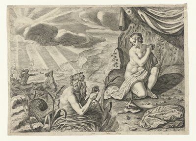 Scylla auf der Flucht vor Glaucus von Crispijn van de Passe (II)