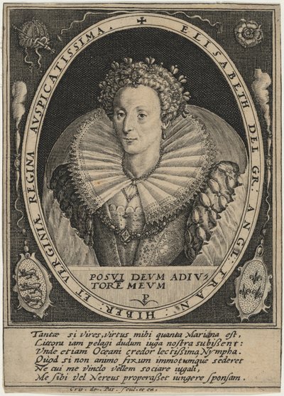 Elizabeth, Königin von England von Crispijn van de Passe I